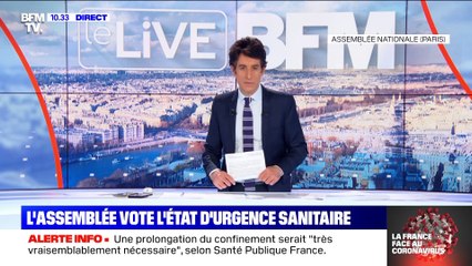 L'Assemblée vote l'état d'urgence sanitaire - 19/03