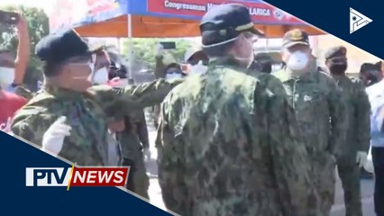 Eleazar, nag-inspeksyon ng checkpoints lalo na sa food lanes