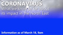 Coronavirus in the North East: March 18 data
