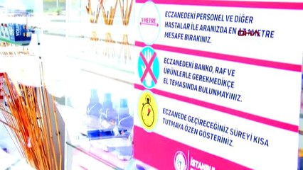 ECZANELERDE KORONAVİRÜSE KARŞI ÖNLEMLER ARTIRILDI
