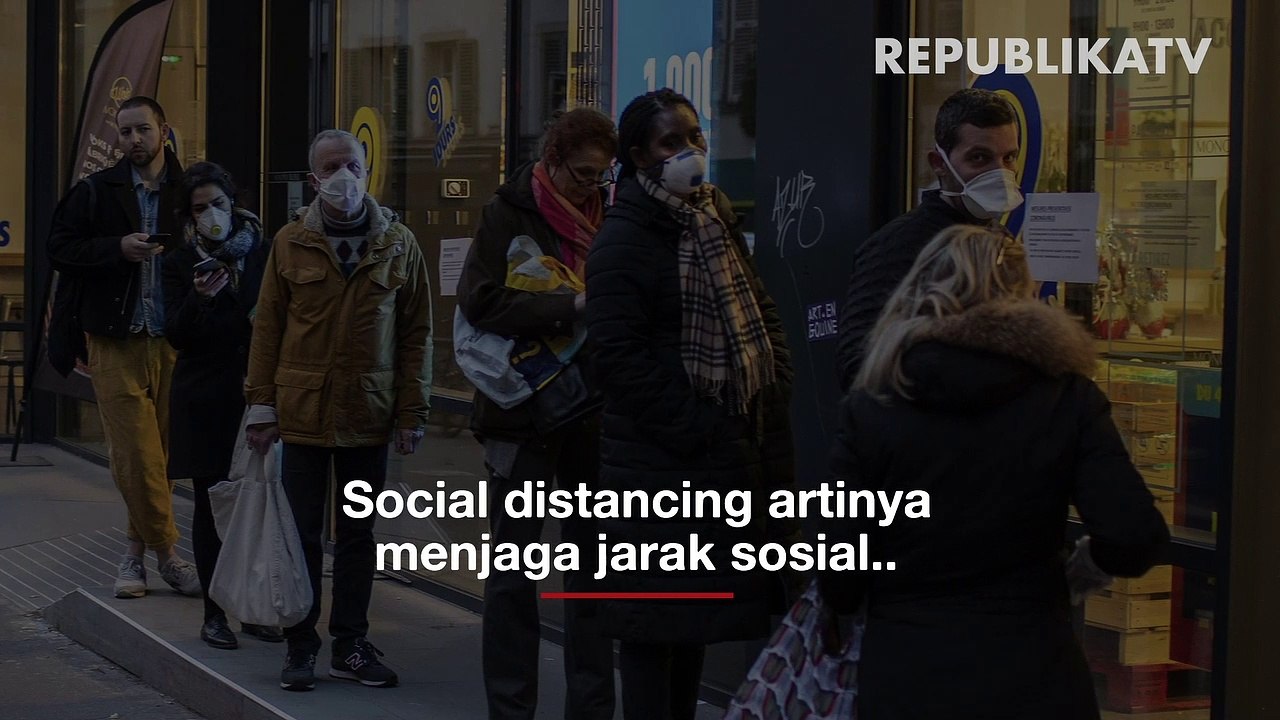 Ilustrasi Social Distancing