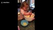 'We want pancakes, not coronacakes': Dad's awesome reflexes stop child sneezing into pancake mix