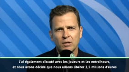 Coronavirus - Les joueurs de l'équipe d'Allemagne offrent 2,5 millions d'euros