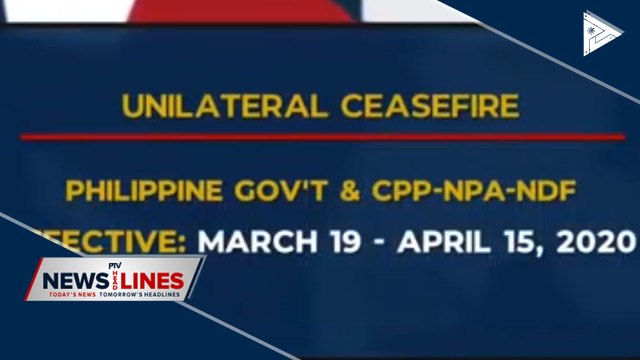 PRRD declares unilateral truce with Reds during Luzon-wide quarantine