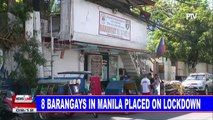 8 barangays in Manila placed on lockdown