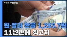 원·달러 환율 1,285.7원, 40원 폭등...11년만에 최고치 / YTN