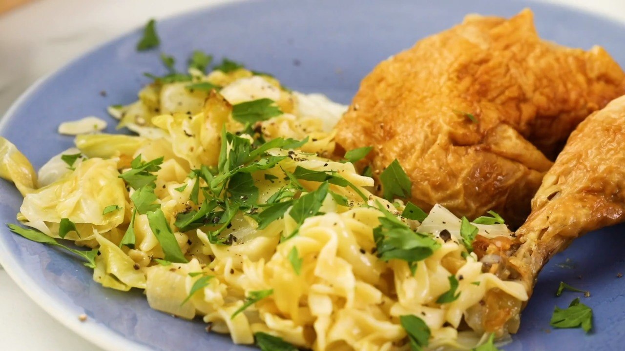 Haluski Cabbage and Noodles