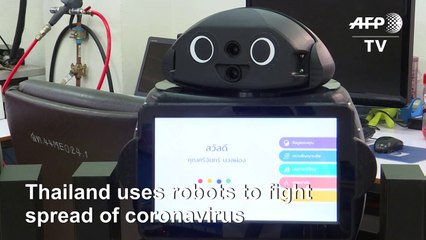 Thai 'ninja robots' ready to aid virus battle in hospitals