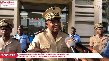 Coronavirus : Le préfet d’Abidjan sensibilise les élus locaux, les chefs traditionnels…