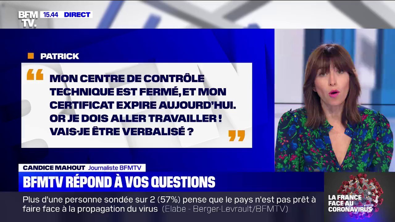 Mon centre de contrôle technique est fermé et mon certificat expire, vais-je être verbalisé? BFMTV répond à vos questions