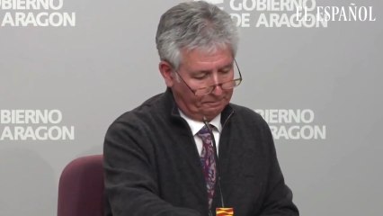 El Director Gerente del Salud, Javier Marión, se emociona durante la rueda de prensa ofrecida este miércoles