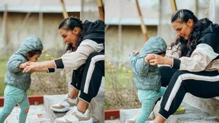 Neha Dhupia की बेटी की ये Pics Internet पर हो रही हैं तेजी  से  Viral; Watch Video | Boldsky