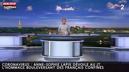 Coronavirus : Anne-Sophie Lapix dévoile au JT l'hommage bouleversant des Français confinés (vidéo)