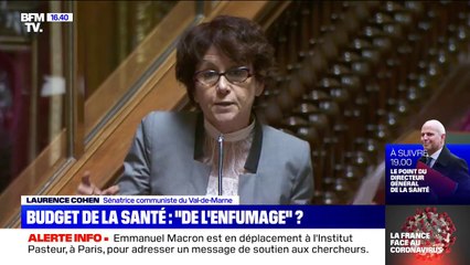 La sénatrice Laurence Cohen (PCF) dénonce "l'enfumage du gouvernement" sur le budget de la santé