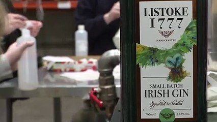 Destilería irlandesa convierte su ginebra en desinfectante para manos