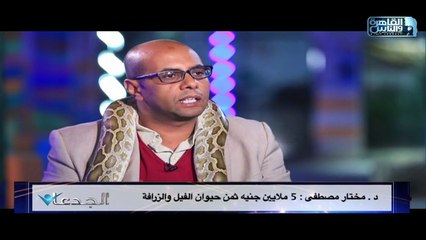 د.مختار مصطفى رجب:5 ملايين جنية ثمن حيوان الفيل والزرافة