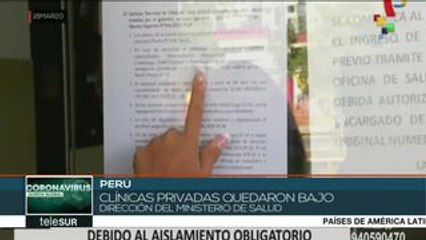 Clínicas privadas de Perú quedan bajo la dirección del Min. de Salud