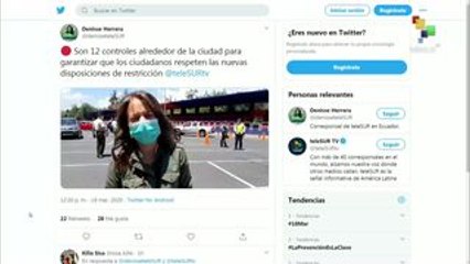 Ecuador: instalan 12 controles sanitario en Quito