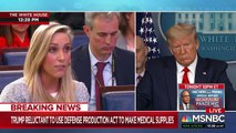 Trump snaps at reporter asking about the economy