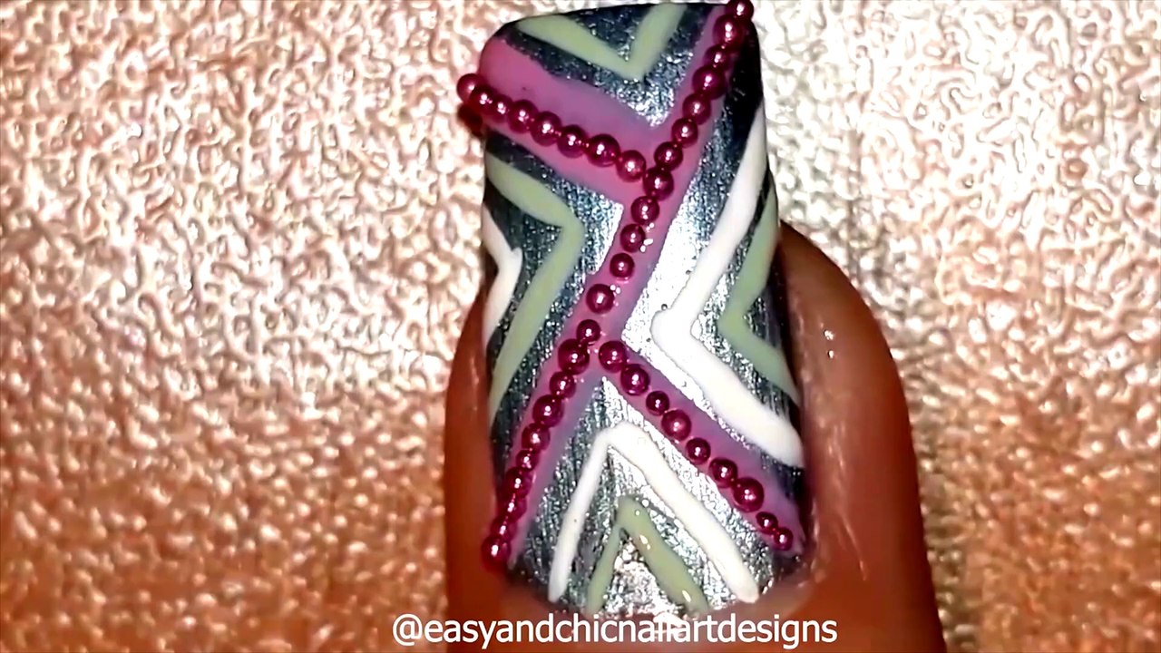NAIL TUTORIAL- GEOMETRIC SHAPES FOR BEGINNERS