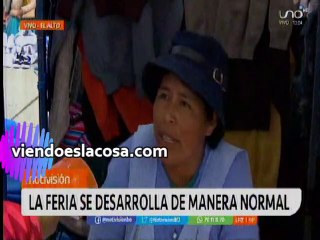 Vendedora de feria 16 de julio dice no tener miedo a contagio del coronavirus