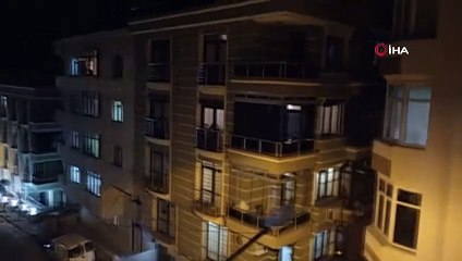 Sağlık çalışanları için 1 dakikalık balkondan alkış