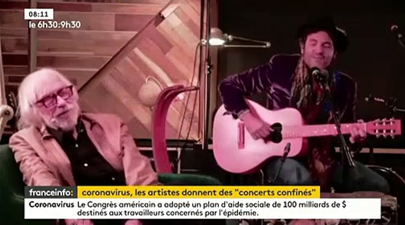 Virus - Matthieu Chedid, Jean-Louis Aubert, Christine and The Queens… Des artistes offrent des sessions live depuis chez eux