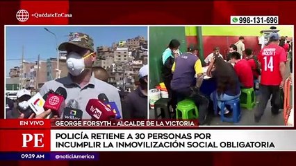 Primera Edición: Policía retuvo a 30 personas por incumplir la inmovilización social