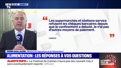 "C'est anormal que les supermarchés et stations-service refusent les chèques bancaires" Didier Guillaume