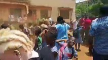 Aboubacar Soumah accueilli par une foule en liesse au siège du SLECG