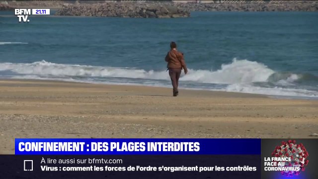 Confinement: sur la côte méditerranéenne, des plages désormais interdites