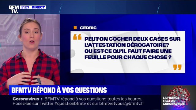 Peut-on cocher deux cases sur l'attestation dérogatoire ? BFMTV répond à vos questions