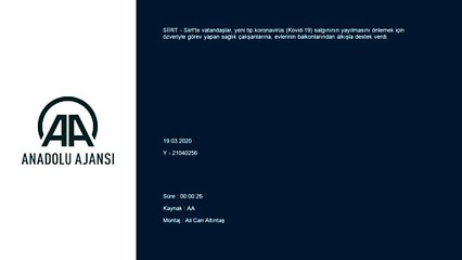 Sağlık çalışanlarına alkışlı destek -SİİRT