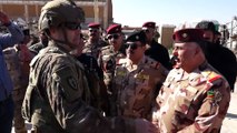ABD askerlerinin çekildiği Irak'taki Kaim Üssü'nde devir teslim töreni düzenlendi - BAĞDAT