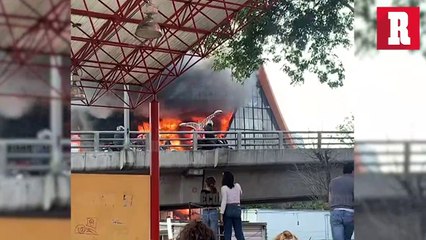 Se registró fuerte incendio en la colonia Jardín Balbuena