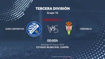 Previa partido entre Xerez Deportivo y Córdoba B Jornada 31 Tercera División