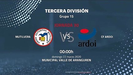 Previa partido entre Mutilvera y CF Ardoi Jornada 30 Tercera División