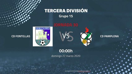 Previa partido entre CD Fontellas y CD Pamplona Jornada 30 Tercera División