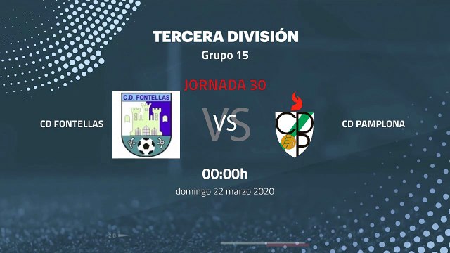 Previa partido entre CD Fontellas y CD Pamplona Jornada 30 Tercera División