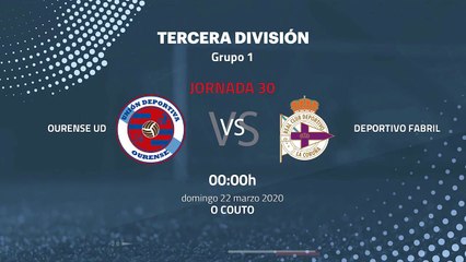 Previa partido entre Ourense UD y Deportivo Fabril Jornada 30 Tercera División