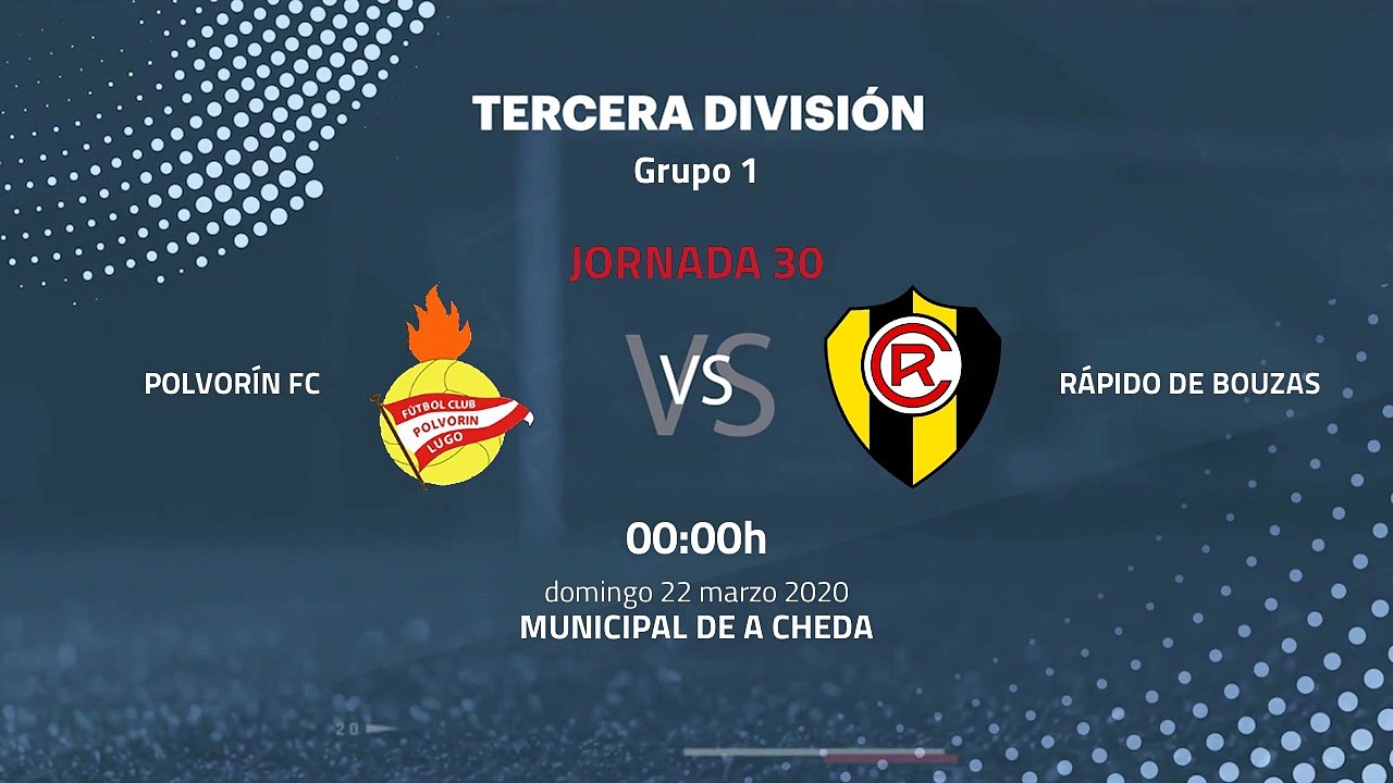 Previa partido entre Polvorín FC y Rápido de Bouzas Jornada 30 Tercera División