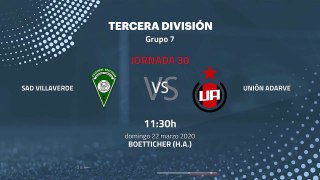 Previa partido entre SAD Villaverde y Unión Adarve Jornada 30 Tercera División