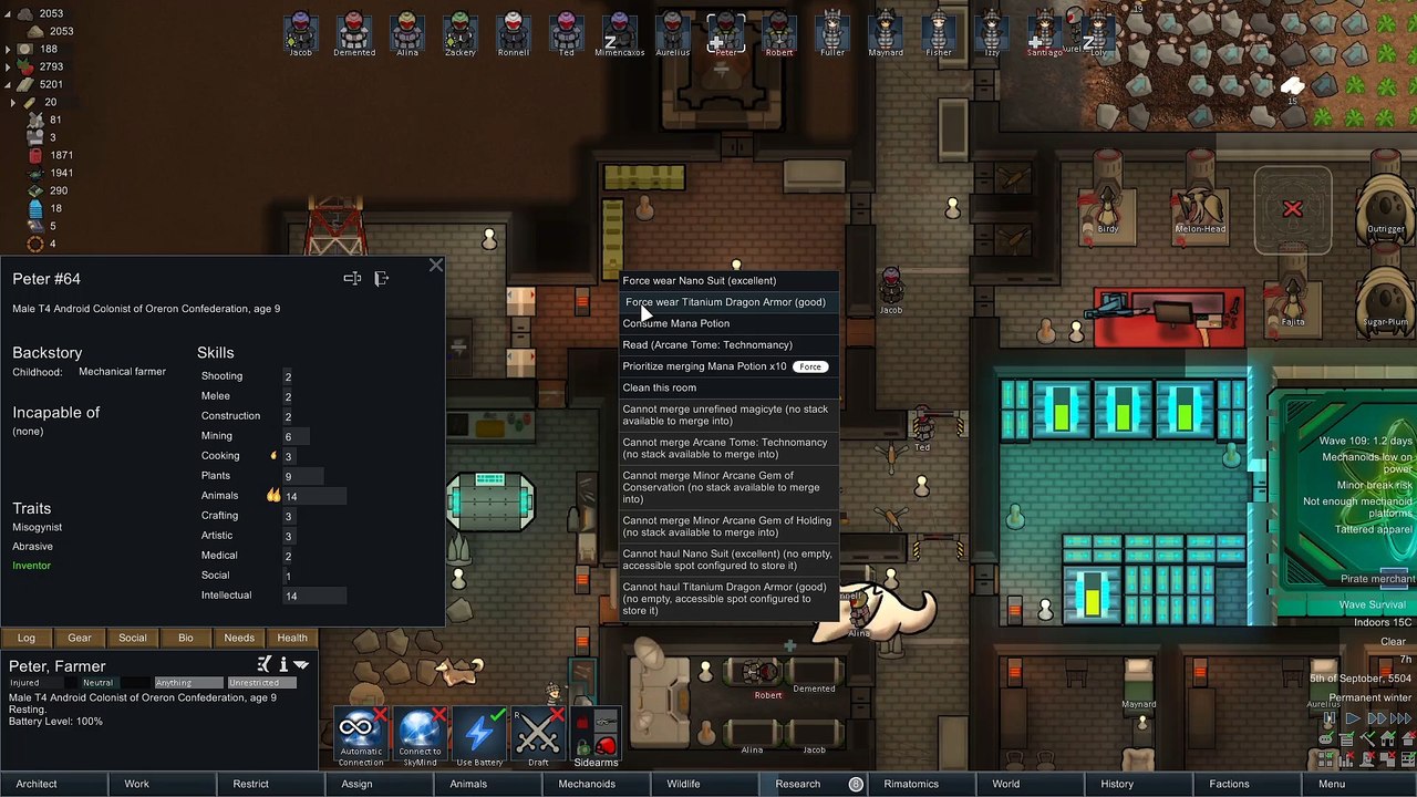 Petter The Dragon RimWorld Merciless Wave Survival - Episode 26