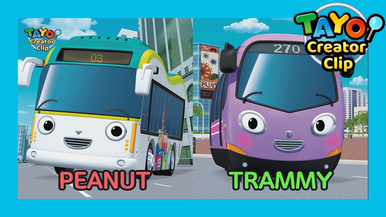 Meet new friends, Peanut and Trammy! l  Tayo Creator Clip #6 l Tayo the Little Bus