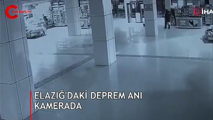 Elazığ’daki 5.0 büyüklüğündeki deprem anı kamerada