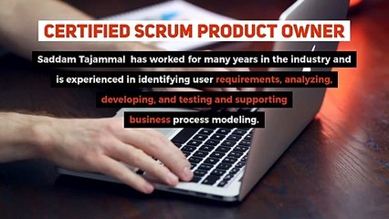 Saddam Tajammal Qualified Senior Scrum Master