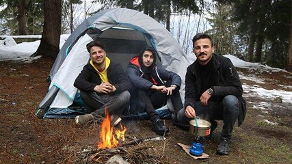 Korona virüsünden korunmak için yaylada kamp kurdular
