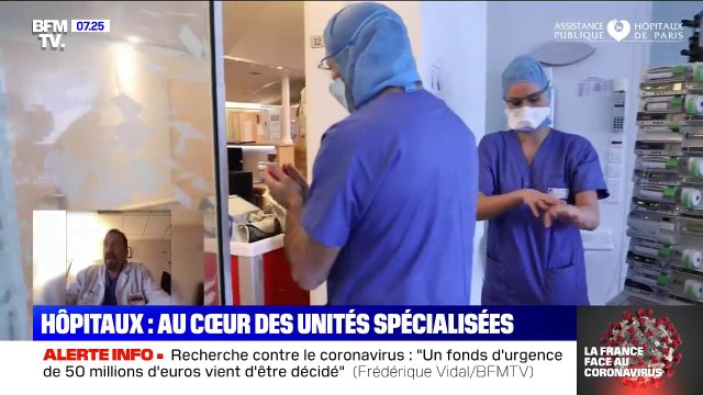 En réanimation, on essaie de protéger des lits. Ce médecin-réanimateur de la Pitié-Salpêtrière à Paris explique comment son service s'organise avant l'arrivée de nouveaux cas