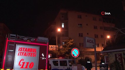 Pendik’te balkonları çöken bina havadan görüntülendi