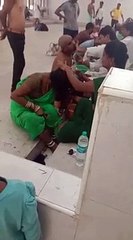 Green Saree Lady Head Shave